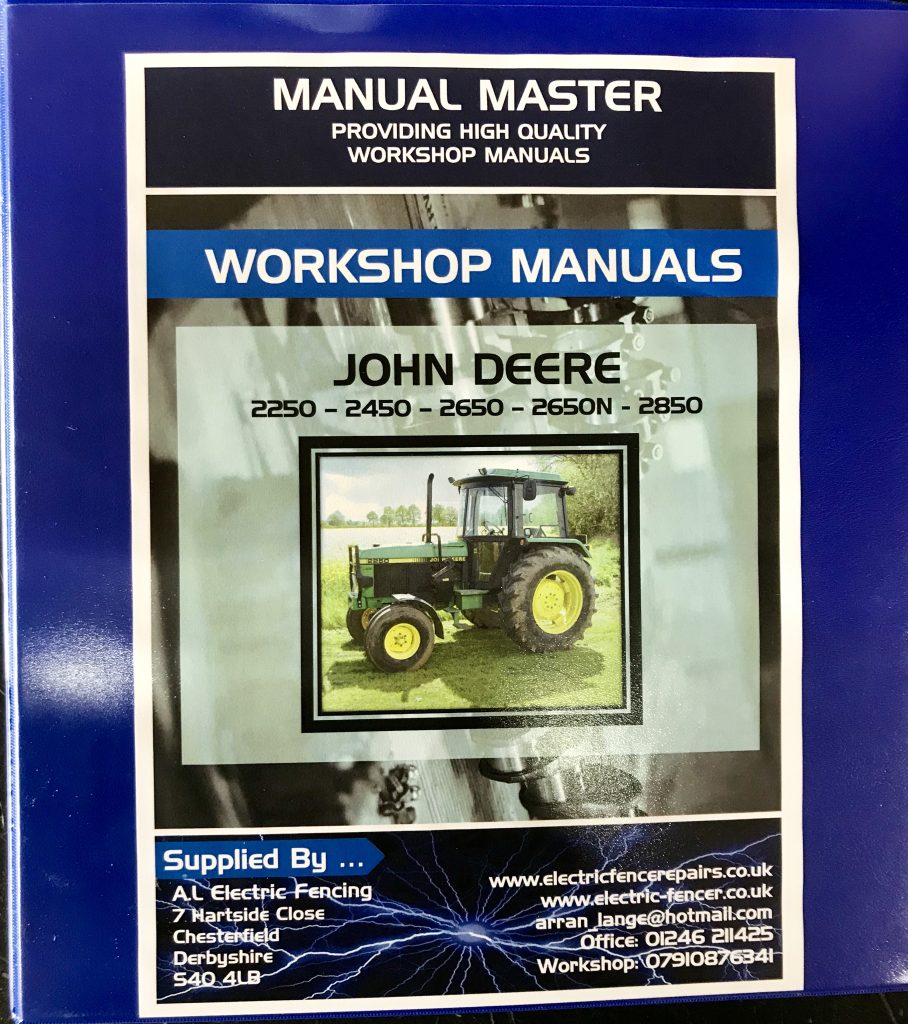 John Deere 2250 2450 2650 2850 Manual AL Electrical Fences